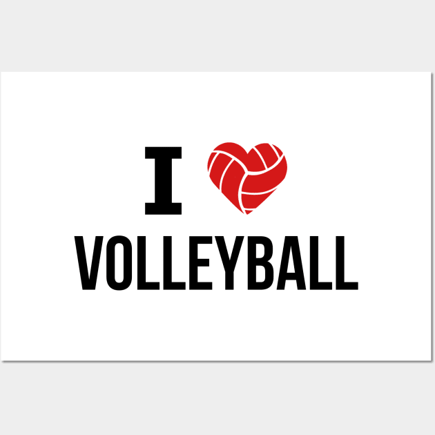 I love Volleyball Wall Art by swiftscuba